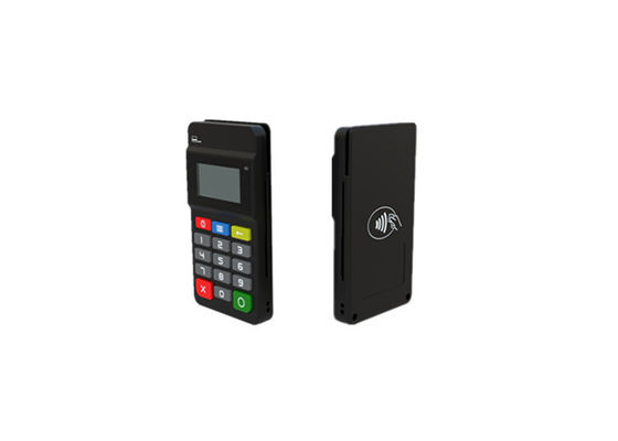 黒のハンドヘルド POS ターミナルのスタイリッシュなデザインの POS ターミナル プリンター
